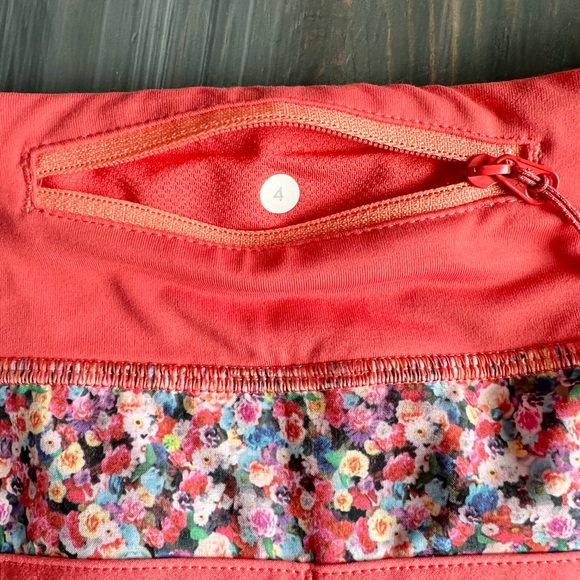 Lululemon Run: Speed Short *4-way Stretch Prism Petal Multi / Atomic Red… - Picture 13 of 13